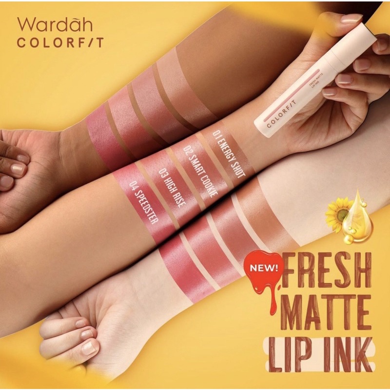 Fashion Fair - Wardah Colorfit Lip Ink Serum Infused 4g - Lip Cream dengan Serum