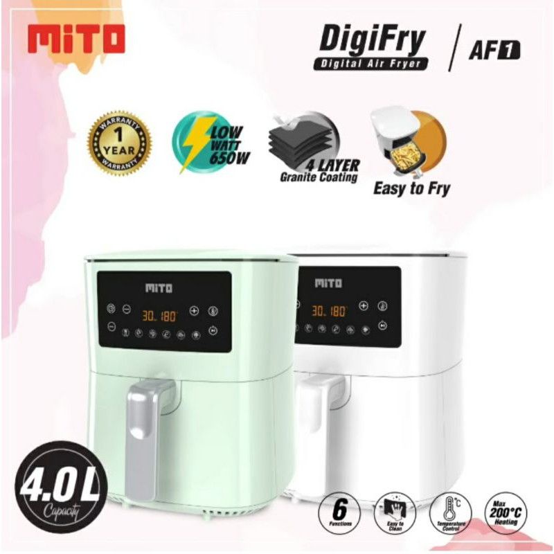 Mito Medan - Air Fryer Mitochiba digifry airfryer Putih Hijau