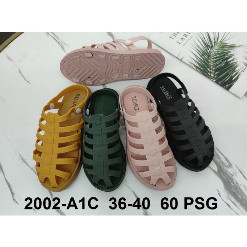 SEPATU SANDAL GLADIATOR JELLY KARET BALANCE 2002-A1