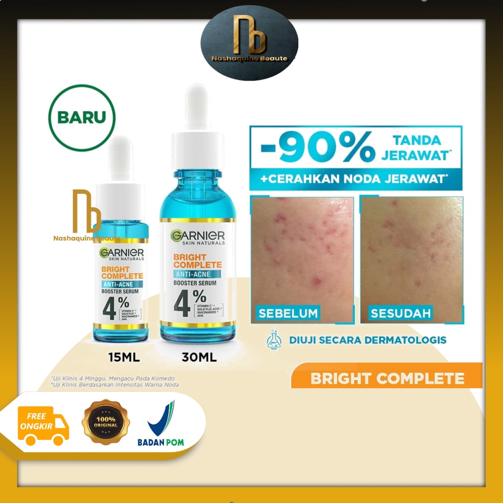 Garnier Bright Complete Anti Acne Serum 15ml  30ml