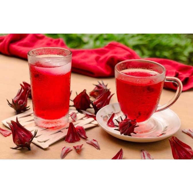 

'+'+'+'+] 100 gr Teh Rosella Kering - Teh Herbal 100% Alami Bunga Rosella Merah