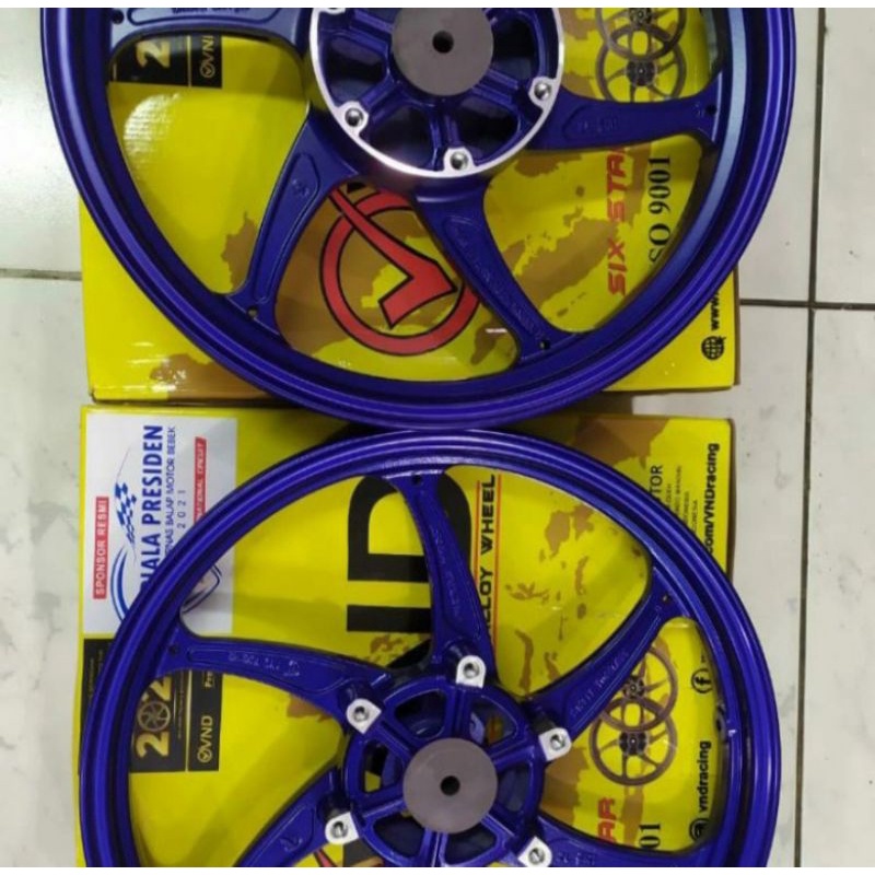 VELG RECING MEREK VND SIX STAR NINJA RR UK 215/300 RING 17 BIRU
