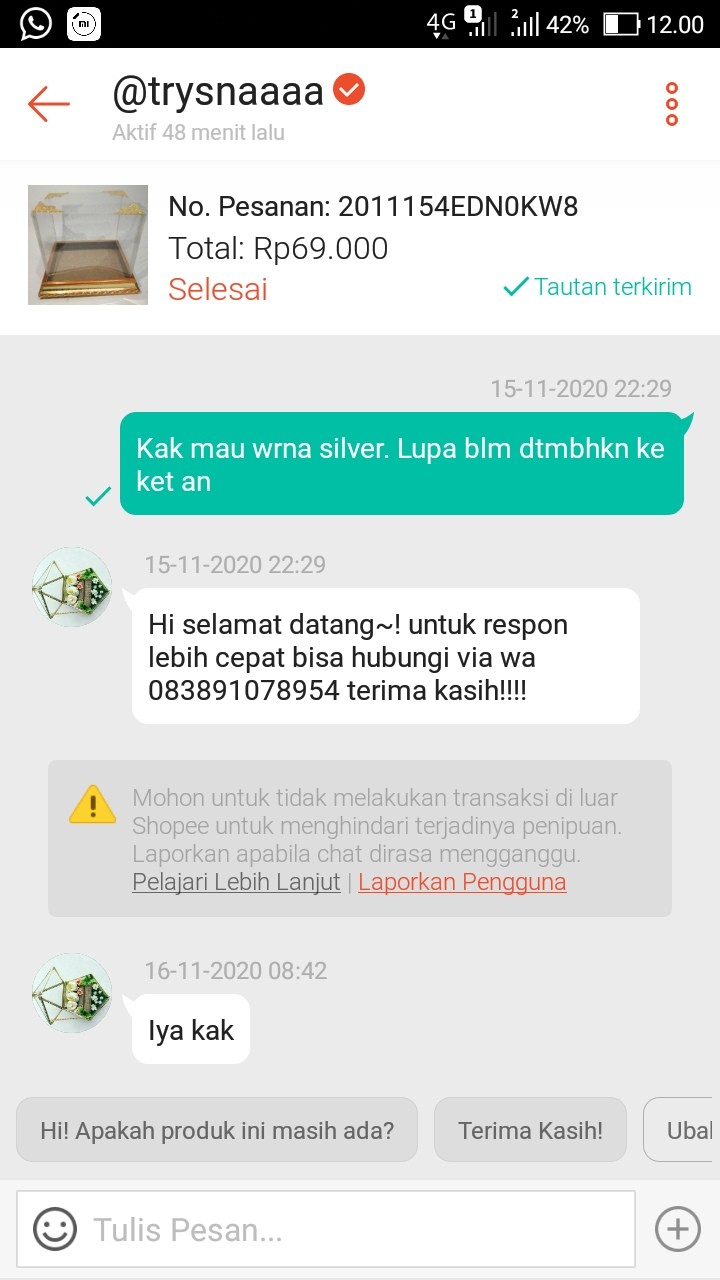 Frame 17x23 Dengan Mika Dan Sudut Hiasan Mika Kotak Hantaran Seserahan Warna Gold Dan Silver