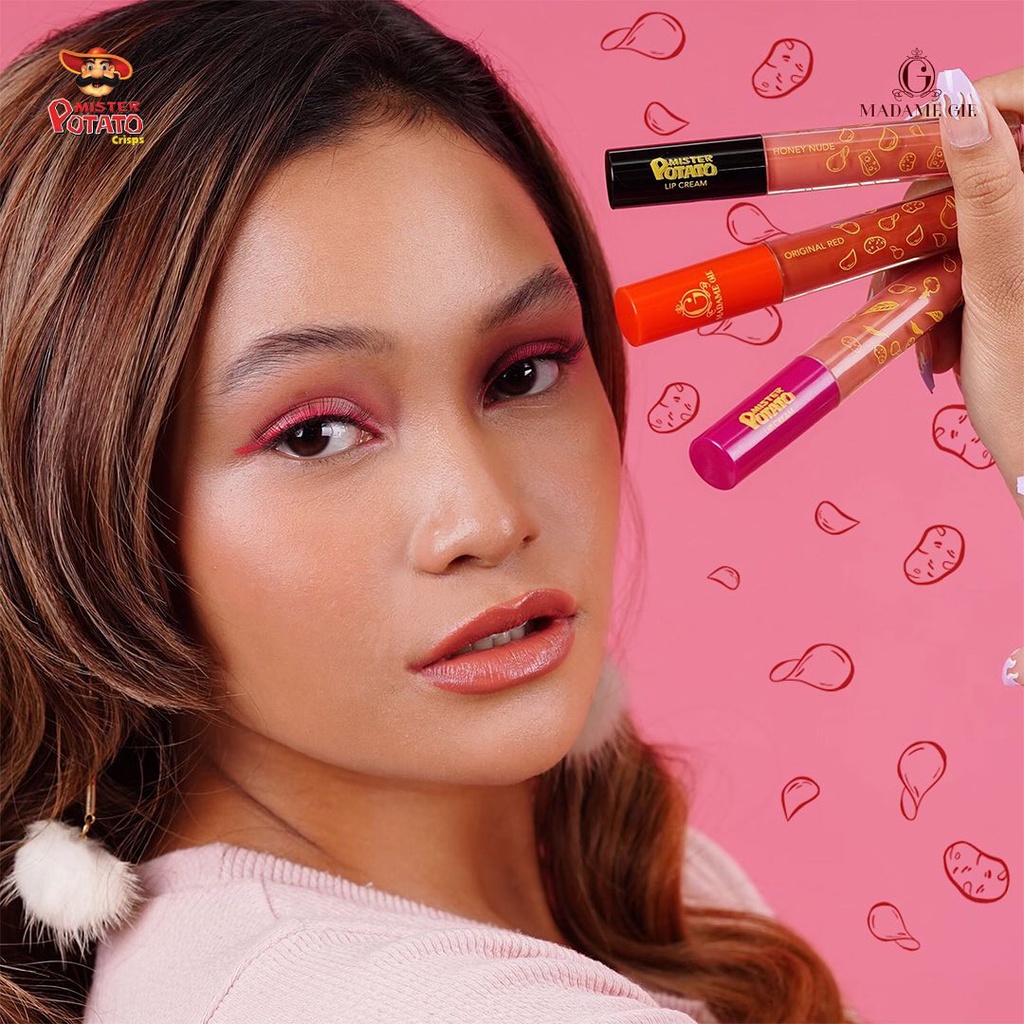 ★ BB ★ Madame Gie x Mister Potato Lip Cream - Makeup Lipstick Matte Superstay Tahan Lama