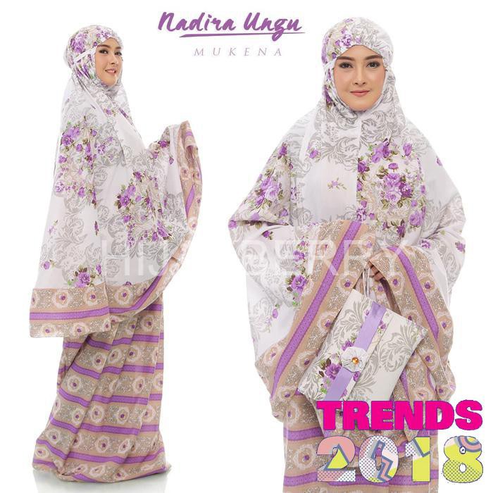 MUKENA BALI DEWASA NADIRA TAS PESTA UNGU