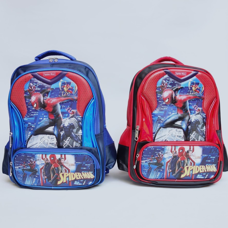 Tas Ransel Sekolah Anak 2603 Unicorn Lol Spiderman Kids Backpack - Skoola