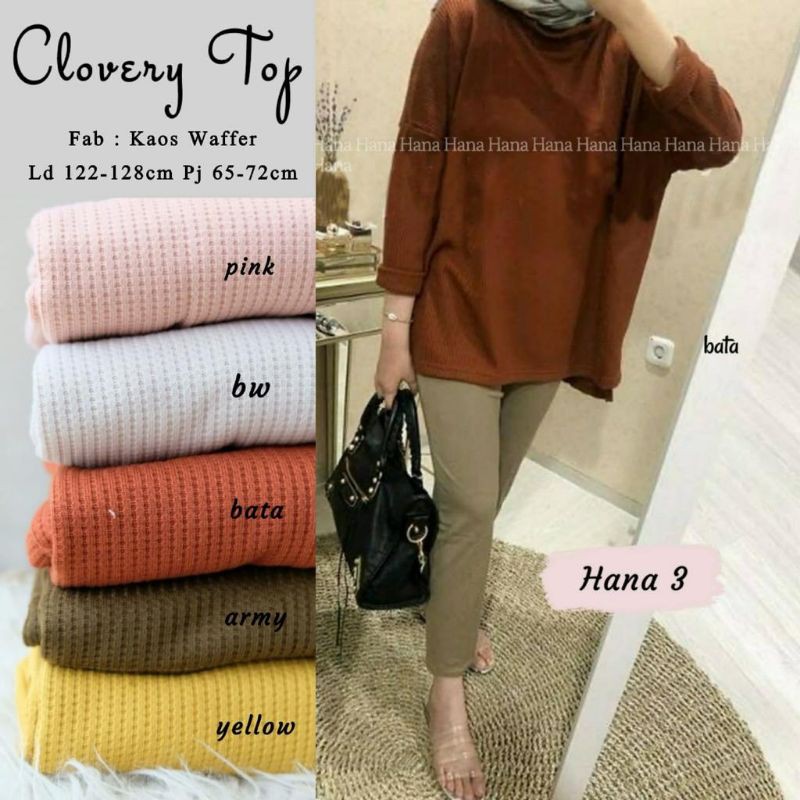 CLOVERY TOP RAJUT BLOUSE BY HANA