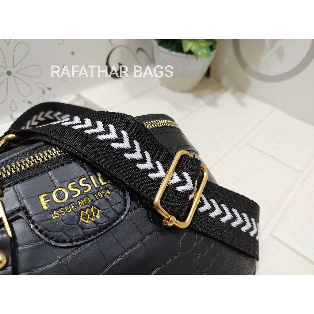 Tas pinggang selempang pria &amp; wanita bahan croco doff waterproff anti air