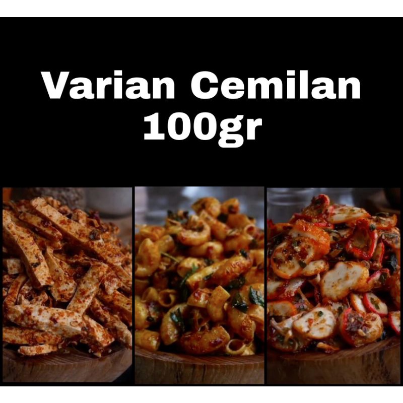 

Cemilan Varian 100gr Basreng Seblak Keripik Kaca Makaroni