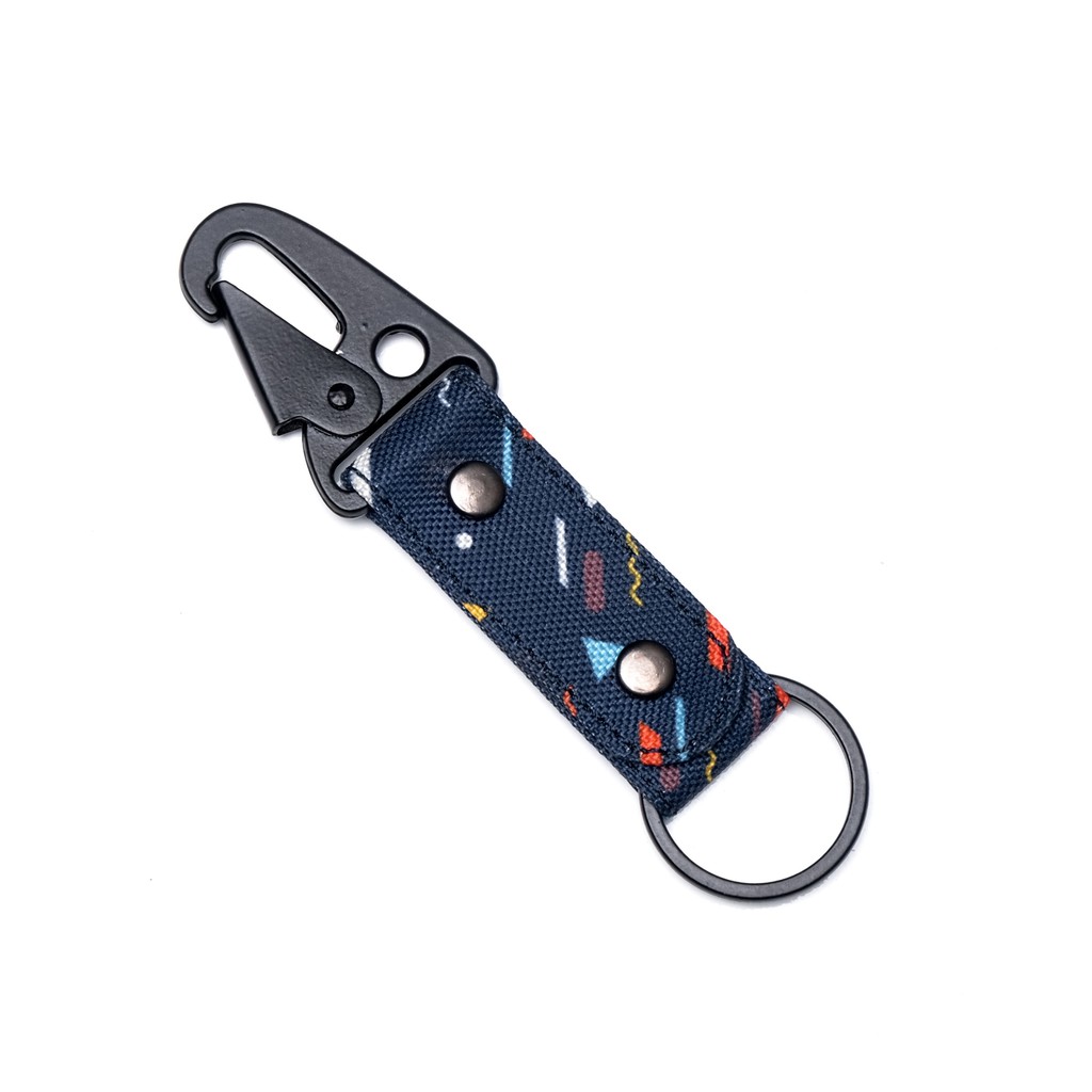 gantungan kunci carabiner kain motif - snaphook keychain - NKC220