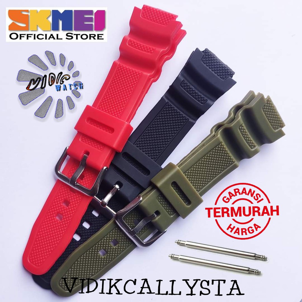 Strap tali jam tangan Skmei 1496 SKMEI 1496 Hitam skmei ORI Oem