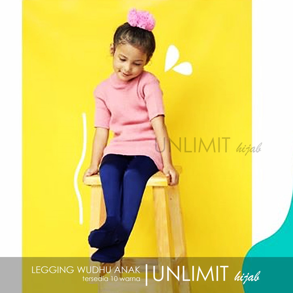 LEGGING WUDHU ANAK Cantik Lucu | Leging Wudhu Ukuran Anak Muslimah Muslim Jersy Premium Terbaik