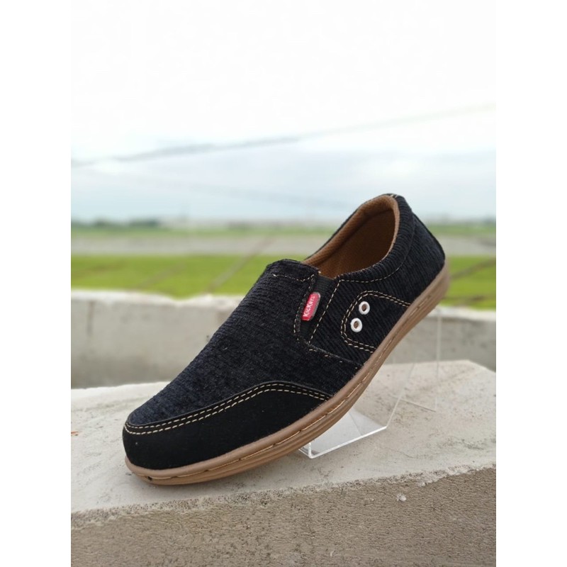 SEPATU SLIP ON PRIA | LIERY ORIGINAL OUTSOL FULL JAHIT