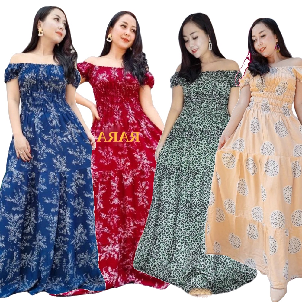 Daster Dress Pakaian  Kekinian Jumbo Murah Busui Panjang -- Daster Bali Canda -- Nyaman Adem Lembut 