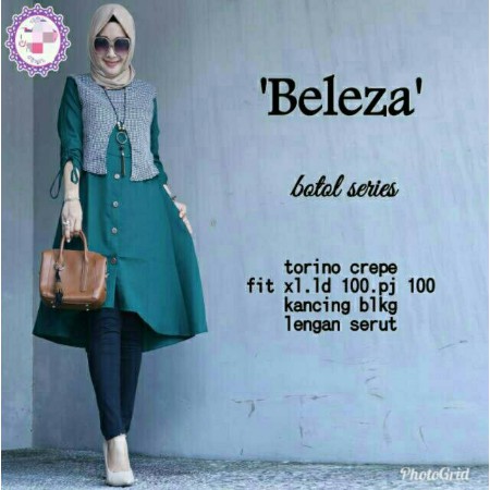 Ocha Tunik Atasan Muslimah Remaja Kekinian Baju Tunic Wanita Pakaian Muslim Lebaran 2020 Murah