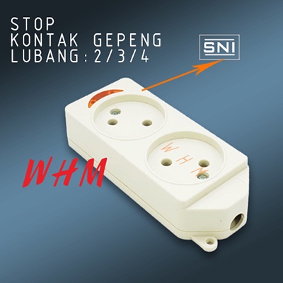 STOP KONTAK GEPENG 2/3/4 LUBANG / TERMINAL KUNINGAN / COLOKAN LISTRIK