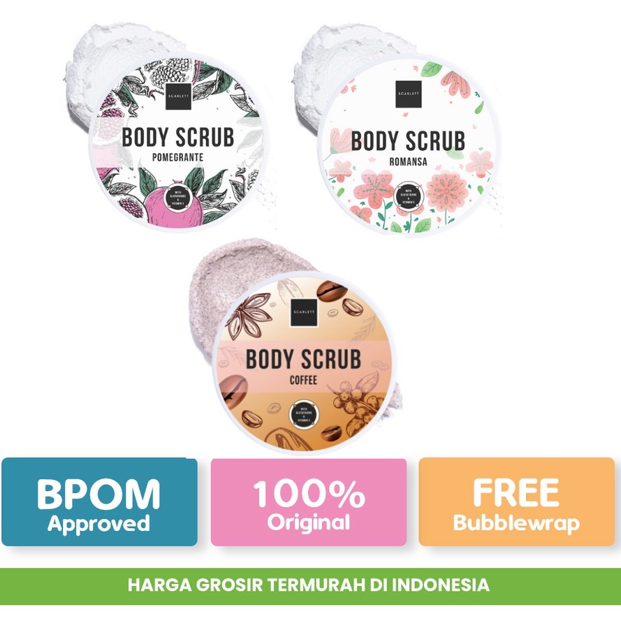 SCARLETT Whitening Body Scrub / Lulur Mandi 250ML