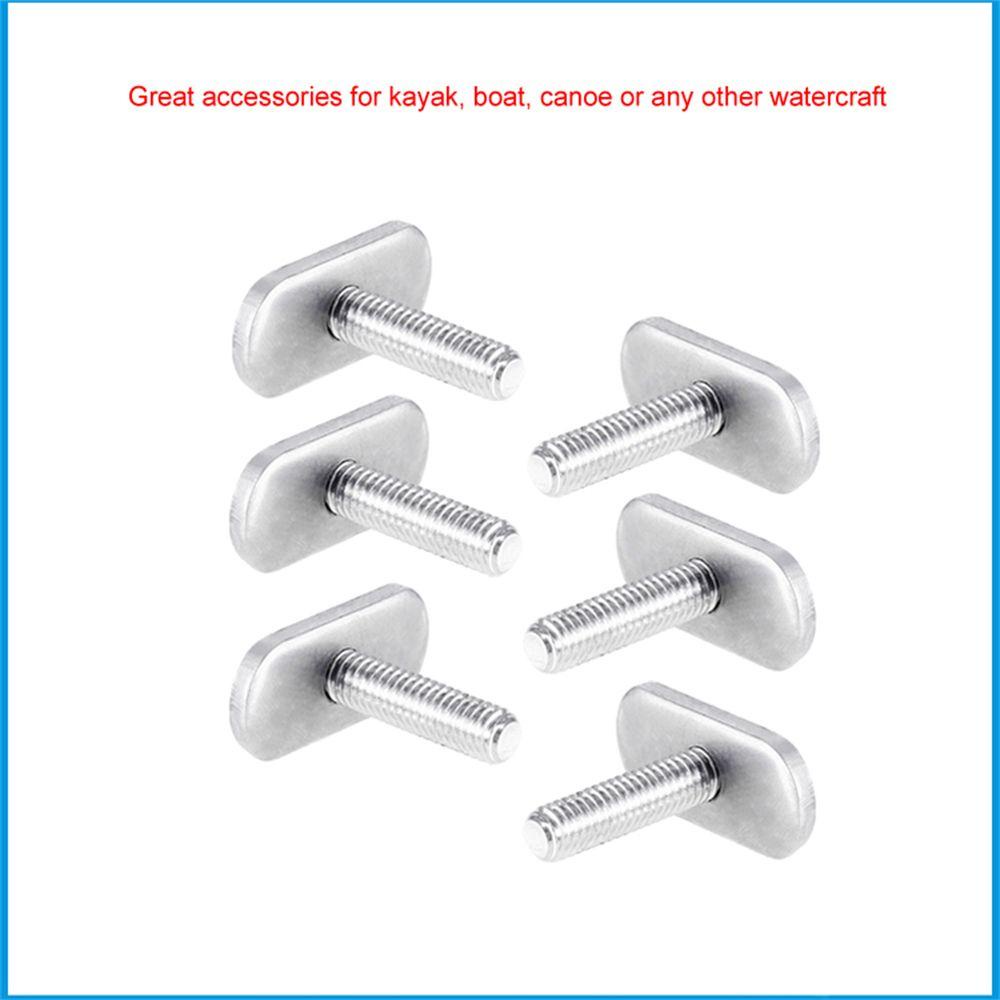 Preva 4 Pcs Mini Alat Ski Air 4 Pcs M5 M6 Stainless Steel Memancing Bagian Rel Track Mur