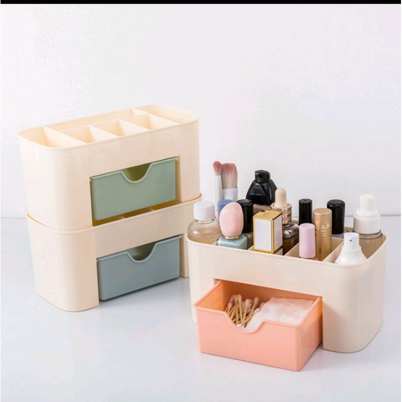 Rak Kosmetik Plastik Mini / Rak Perhiasan / Organizer Kosmetik Multifungsi
