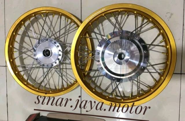 Velg velk pelek pelak TDR ring 14 140 160 ring 14 sepaket paketan tromol jari  velg tdr plus stel