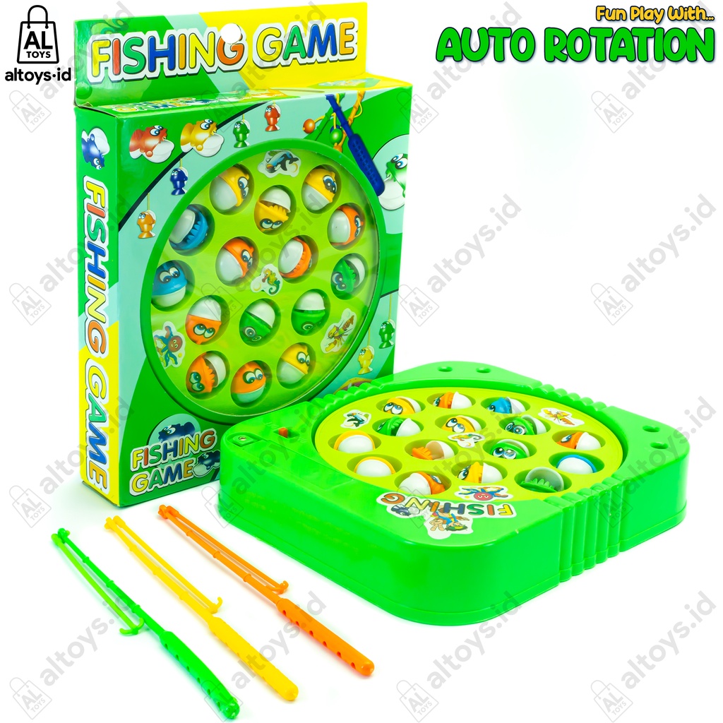 Game Fhising Mainan Pancingan Ikan Putar Baby Shark Otomatis