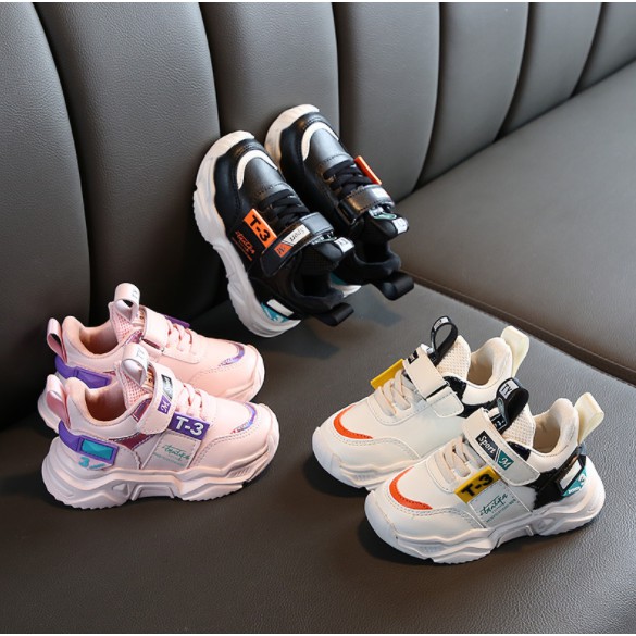 [Tokobig] Sepatu T3 Sport Sneakers Kids Shoes Non LED Sepatu Anak Size 21-35 Usia 1-8 Tahun