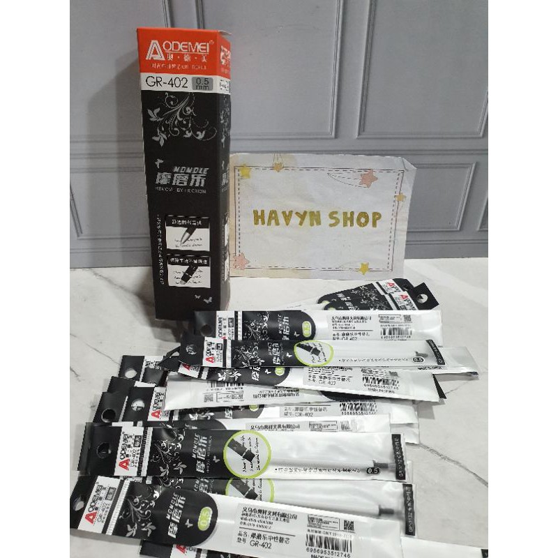 (12pc) pen bisa hapus/pen gel hapus/erasable pen/pen hapus lucu fancy-Isi Hapus HTM(20pc)