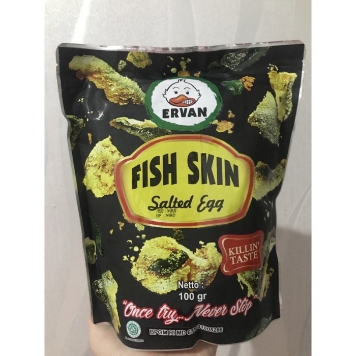 

Ervan irvins fish skin salted egg - BARU