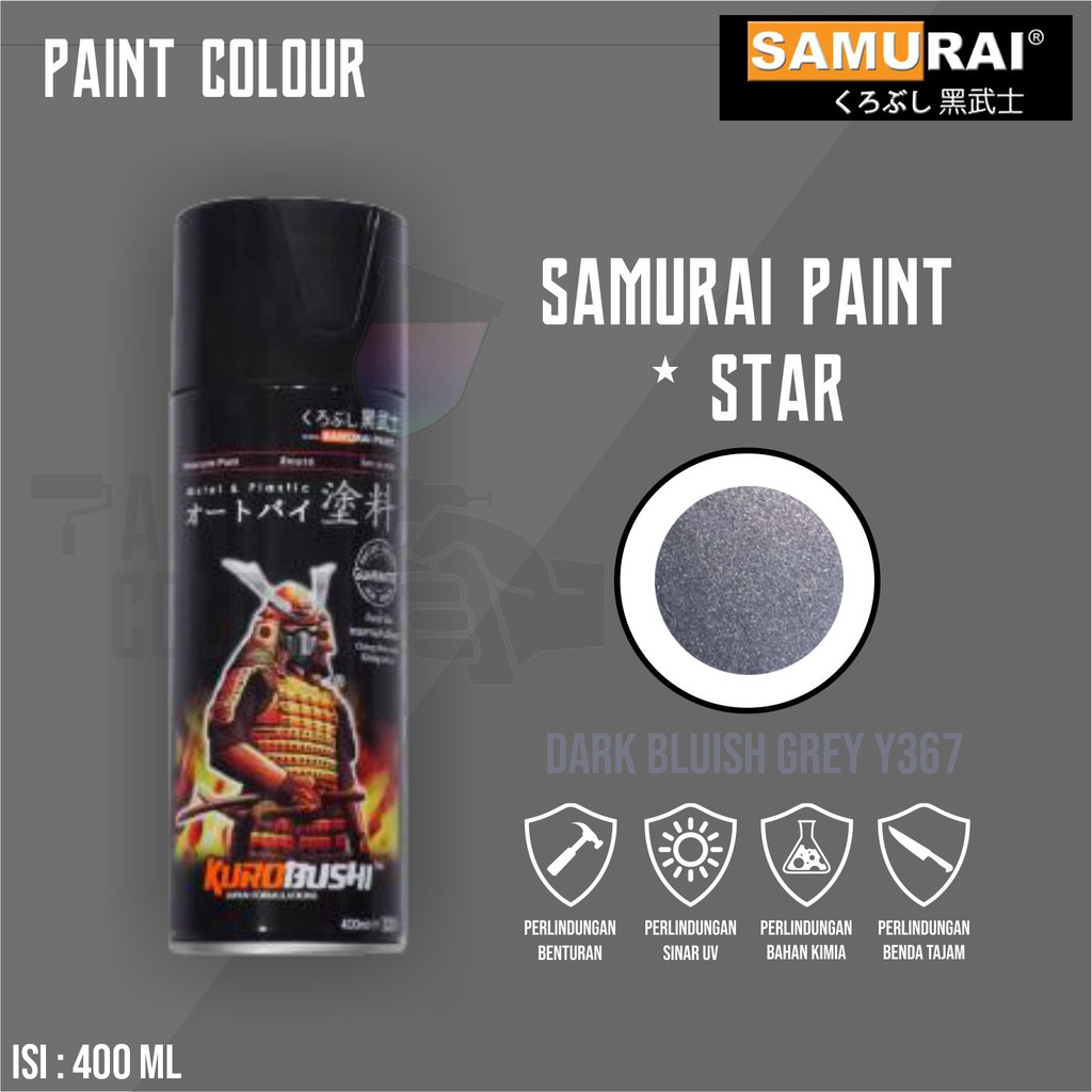 Samurai Paint Y367* Dark Bluish Grey Cat Semprot/Pylox Helm/Motor