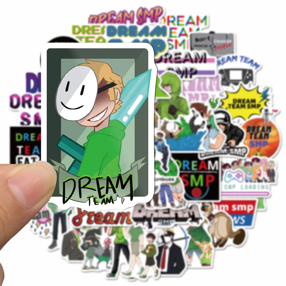50pcs Stiker Motif Kartun Game Dream Smp Tahan Air Untuk Dekorasi Laptop / Gitar