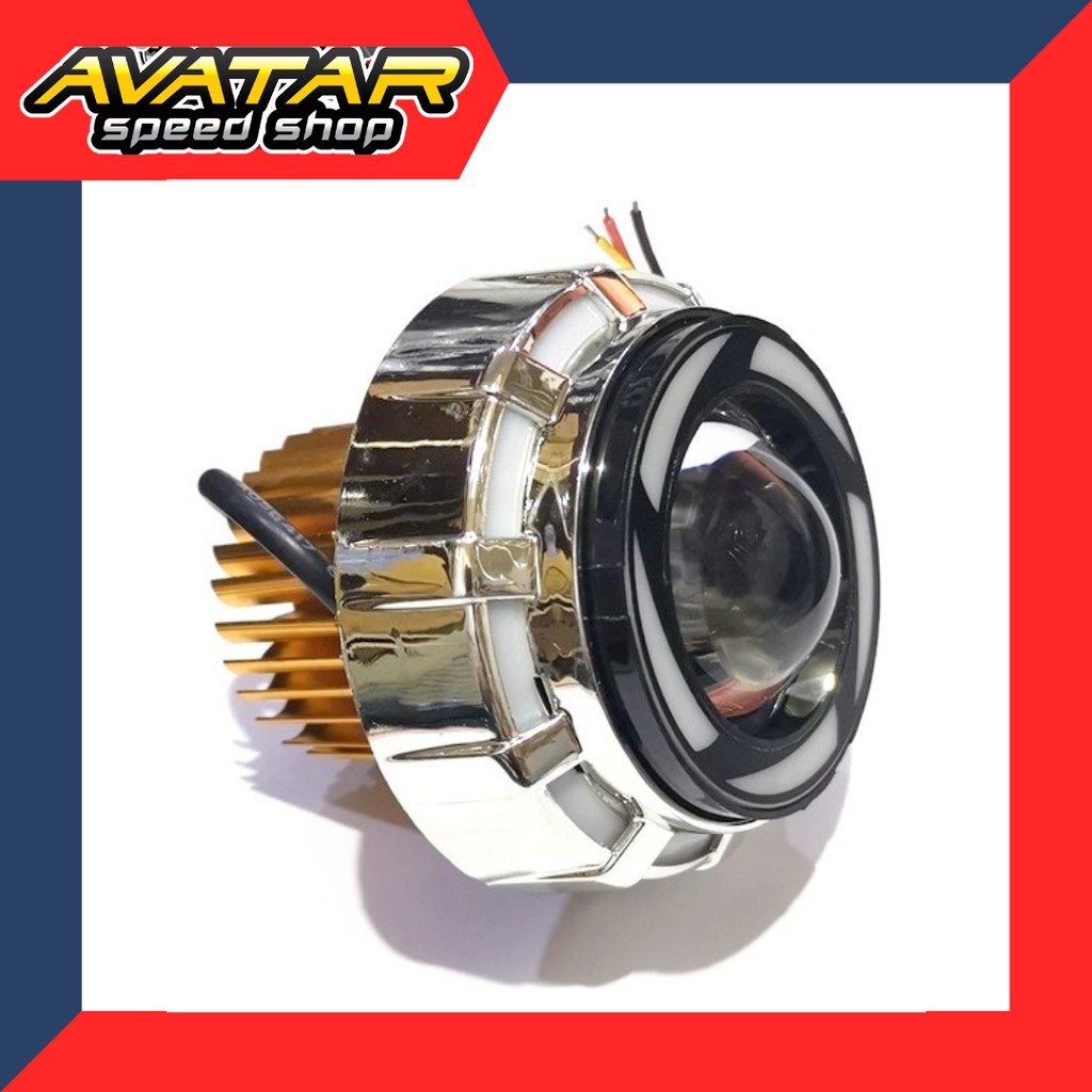 LAMPU MOTOR PROJECT LED FLASH BLUE RAINBOW BLUE
