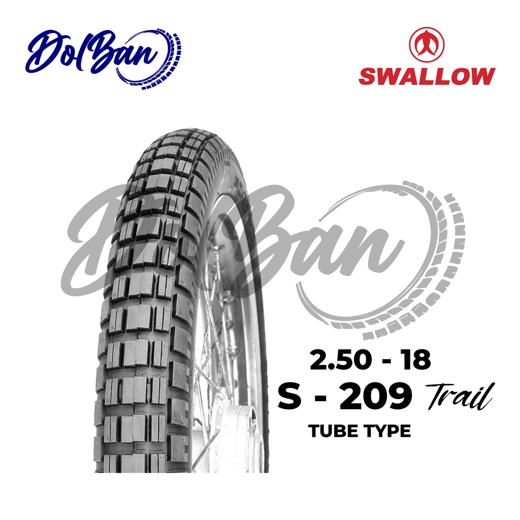 BAN LUAR MOTOR SWALLOW 250-18 RING 18 S-209 TRAIL