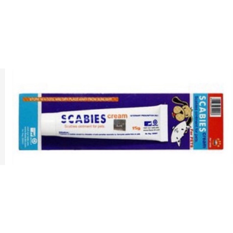 Scabies Cream 15gram - Salep Kudis / Obat Kudis Hewan Kucing Anjing