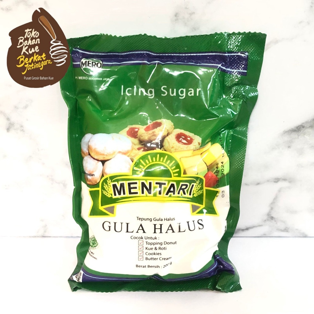 ICING SUGAR MENTARI 200 GR / GULA HALUS