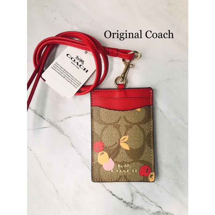 

Unik Original Lanyard Id Card Coach Red Cherry Terlaris