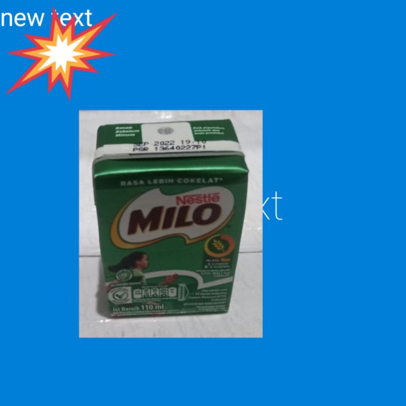 

milo uht 110 ml