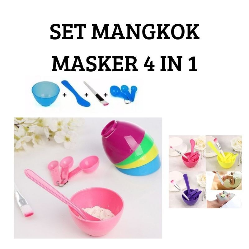 MM04- Mangkok Masker Set 4 in 1- Bowl Mask