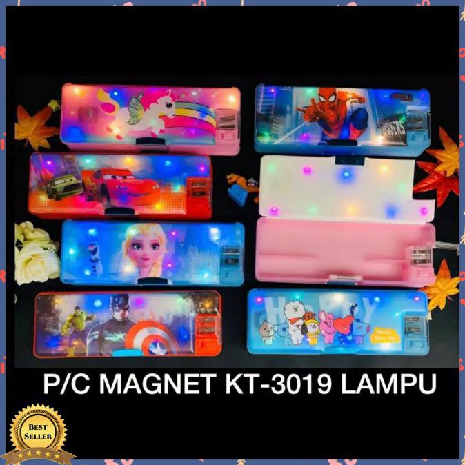 

Promo` Tempat Pensil Karakter Magnet Lampu Led Nyala - UNICORN `
