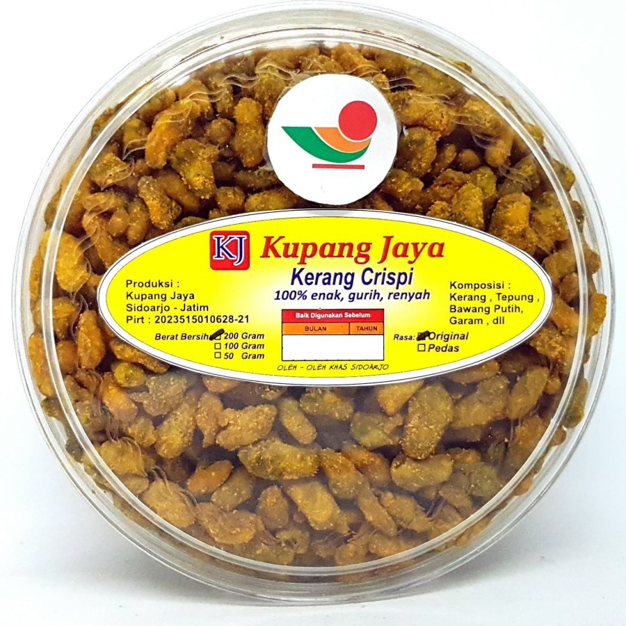 

KJ KERANG CRISPI 200gr | KUPANG JAYA GORENG KERING ASLI CAMILAN RENYAH