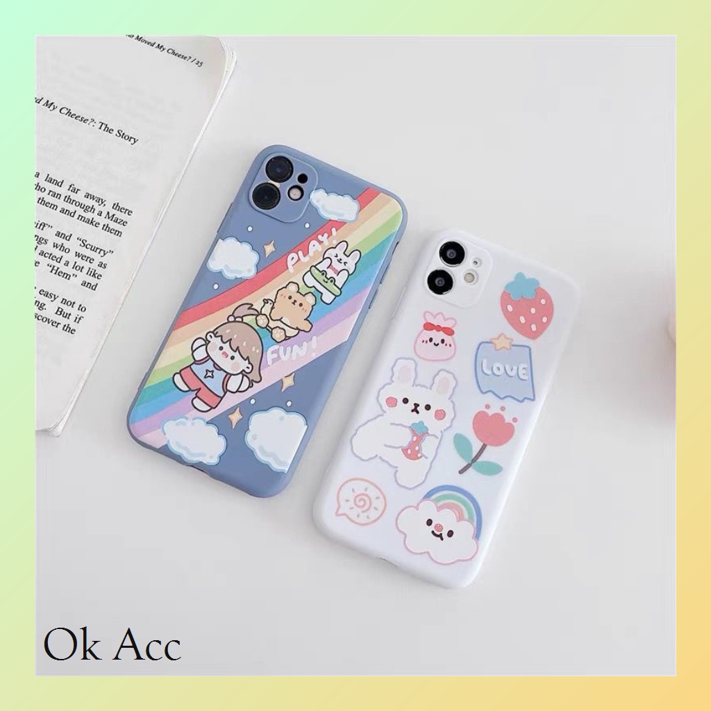 BARU Softcase Gambar MT-A for Iphone 7 8 7+ 8+ X Xs Xr 11 12 13 Pro Max Xiaomi Redmi 8 8A 9 Prime 9a 9i 9c 9T 10 Note Poco M3 X3 5G Vivo V20 V21 V21e Y12 Y15 Y17 Y15s Y12s Y20 Y20i Y21 Y21s Y33s Y30 Y30i Y50 Y91 Y91C Y93 Y95
