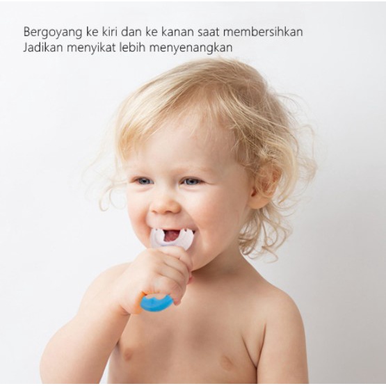 Sikat Gigi Bayi Silikon Bentuk U Murah