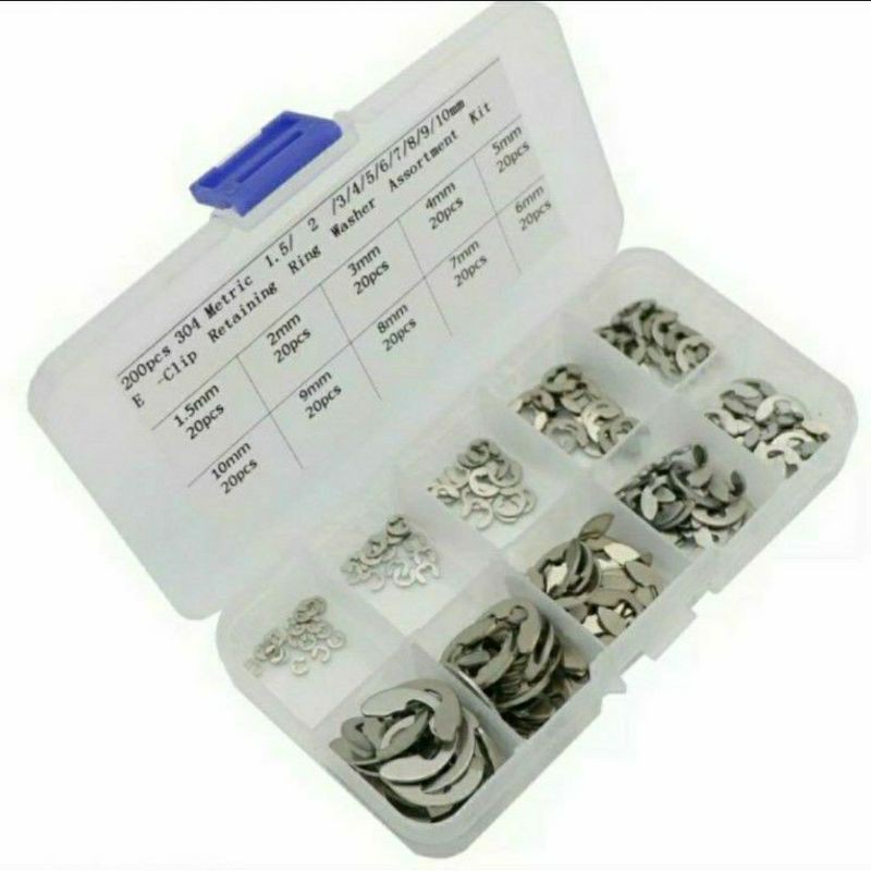 Snap E Ring STAINLESS STELL 200 pcs