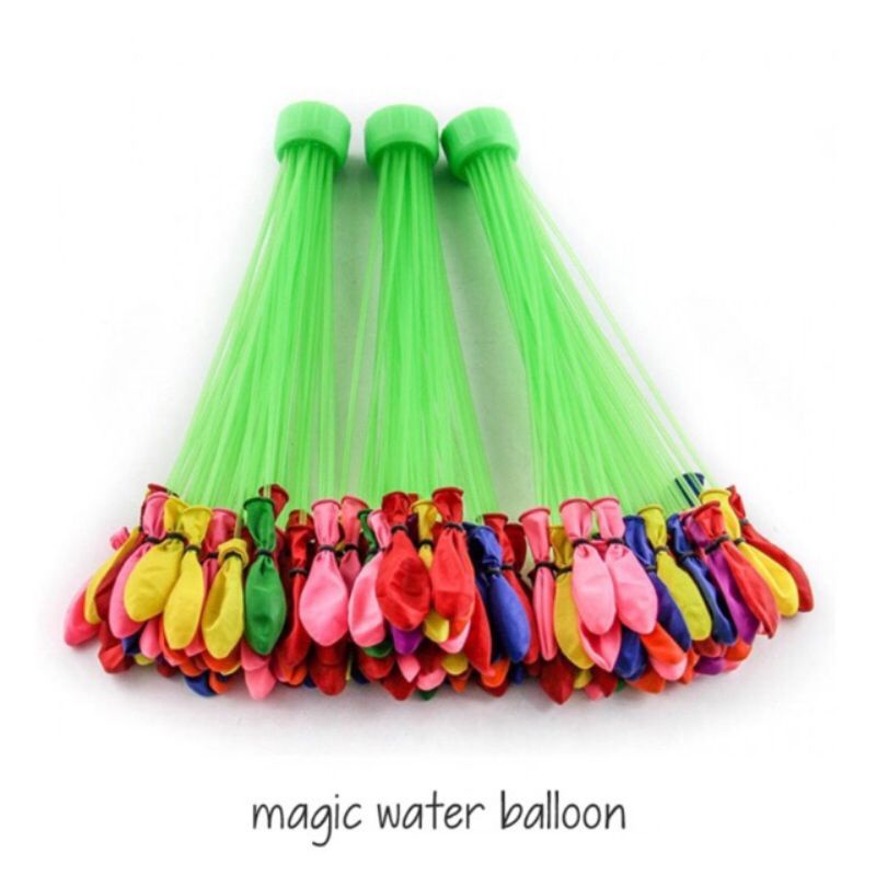 Magic Water Balloons 111pcs Balon Air 1 Set Balon Air 111 pcs Magic Water Balon Balon Air Tangkai