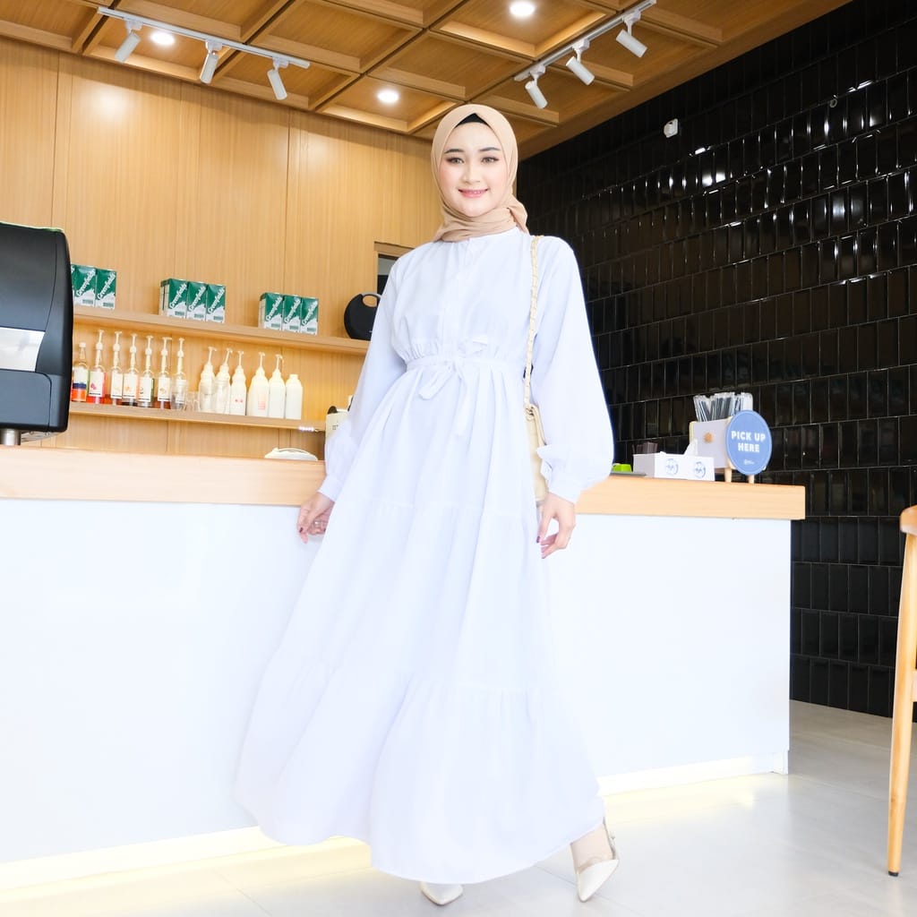 GAMIS BREZANI MIDI LONG DRESS BAHAN KATUN RAYON