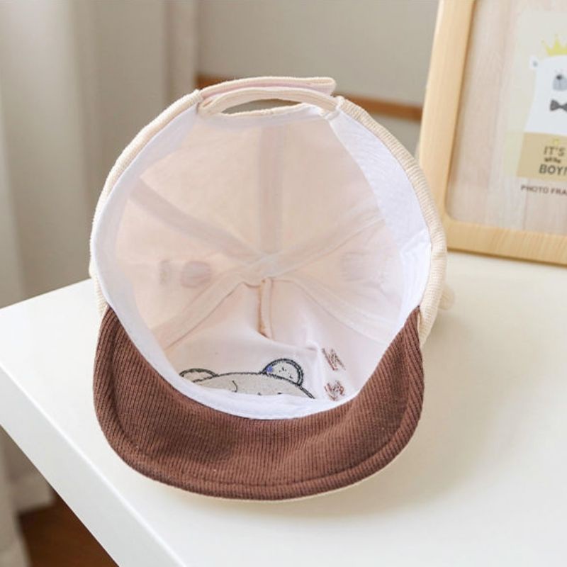 Topi baseball bayi sleepy animal premium