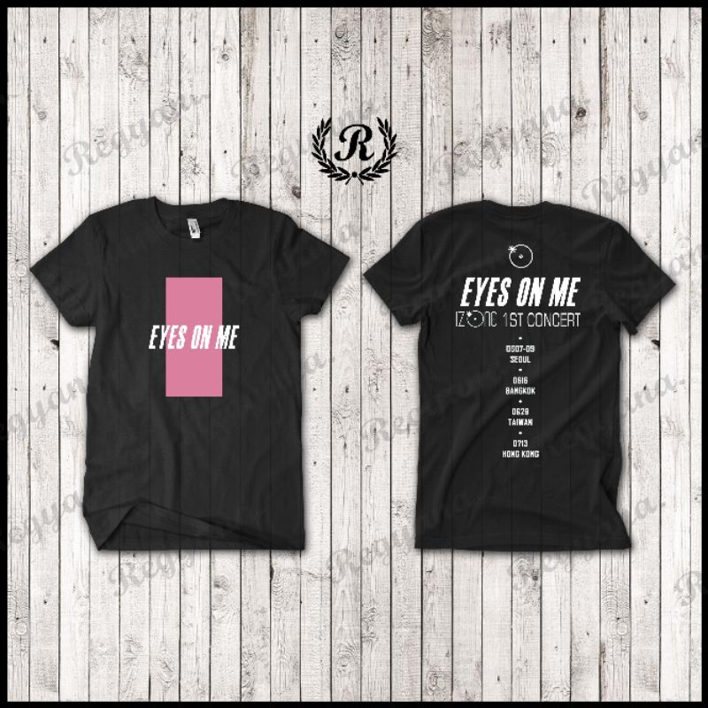 Kaos baju iZone Tshirt Eyes on Me Tour version