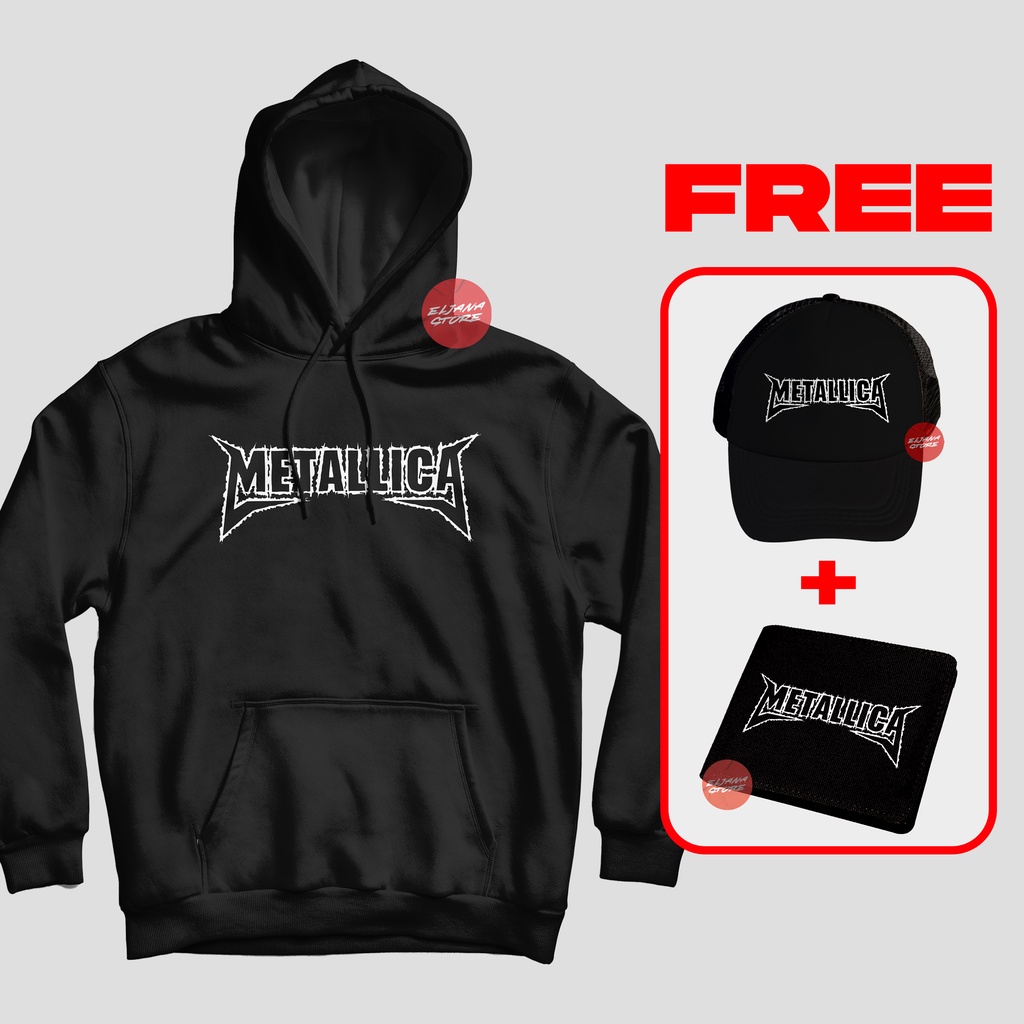 Metallica Tulisan / Topi Metallica Tulisan / Hoodie Metallica Tulisan / Dompet Metallica Tulisan / Sweater Metallica Tulisan / Paket Topi Hoodie Dompet Metallica Tulisan / Topi Band / Hoodie Band / Dompet Band /