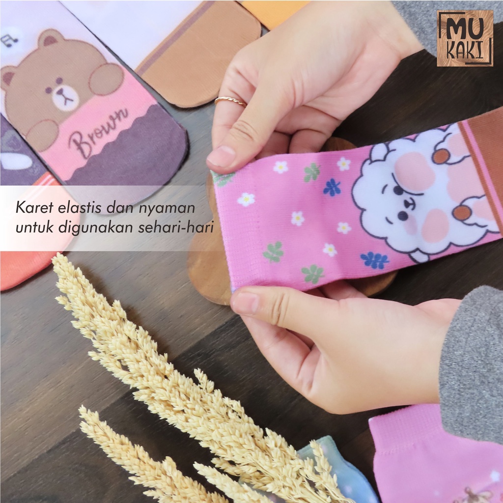 Kaos Kaki Printing Anak Karakter Murah Mukaki E