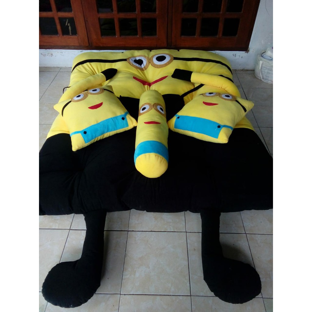 Matras Karakter Minion Fullset/kasur boneka