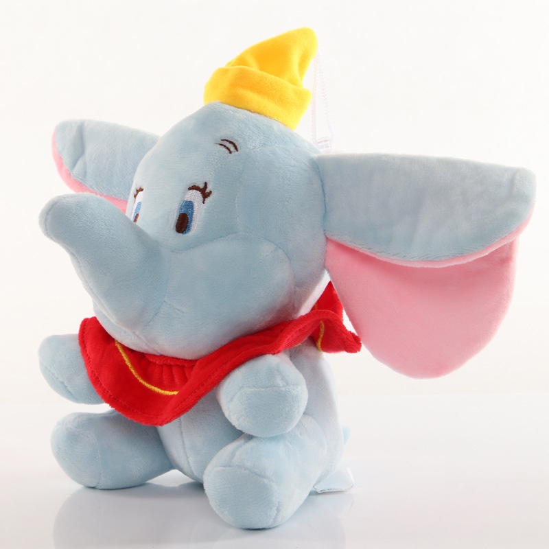 1pc Boneka Dumbo Kartun Anime Gajah Bahan Plush Lembut Ukuran 22cm 12cm Untuk Hadiah Ulang Tahun